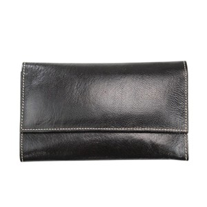 Genuine Leather Short Fold <b>Wallet</b> Women Casual Minimalist Design Handmade Durable Daily Use - Product Image 1