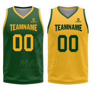 Custom Reversible Basketball Uniform High Performance Sublimation Print Player <b>Name</b> and Number Reversible Basketball Uniform - Product Image 1