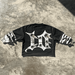 เสื้อยืดแขนยาวสองชั้นหลากสีสไตล์วินเทจซักได้เสื้อยืดเย็บโบซี่ผ้าฝ้าย100% ออกแบบโลโก้ได้ตามต้องการพิมพ์ลายเทอร์รี่ - Product Image 3