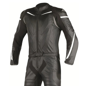 Combinaison de moto pour homme sur mesure, nouvelle conception, vente en gros, OEM, coupe-vent, grande taille, couleurs personnalisées, taille, logo, cuir véritable - Product Image 3