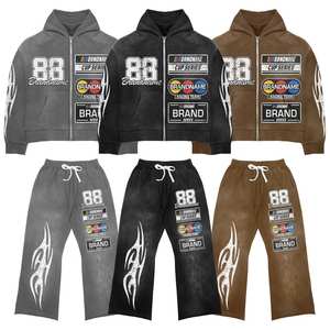 Sweat à capuche zippé pour homme en coton sport, 100% matière polaire respirante de haute qualité, logo brodé personnalisé, écologique - Product Image 1