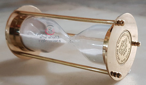 Décoration de la maison sablier bureau poli sablier laiton Style Vintage collection nautique sablier - Product Image 6