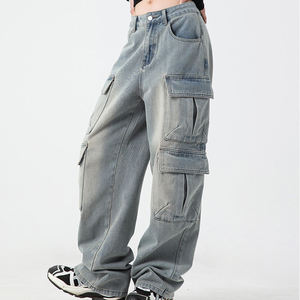 Pantalon taille haute respirant pour femmes Pantalon cargo coupe ample Meilleure vente Pantalon cargo pour femmes avec plusieurs poches - Product Image 2