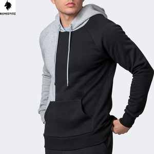 เสื้อฮู้ดแบบสวมหัวของผู้ชายผ้าเทอร์รี่ผ้าฝ้ายโพลีเอสเตอร์น้ำหนักเบาแบบลำลองผ้า100% น้ำหนักเบาลายพื้นออกแบบได้ตามต้องการสำหรับฤดูหนาว - Product Image 6