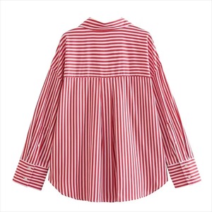 Chemisier Tendance pour Femme en Coton Oxford, Manches Longues, Boutonnage Simple et Col à Revers, Style Urbain et Chic pour le Printemps - Product Image 4