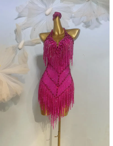 2025 femmes sans manches robe de soirée usine Slip vêtements Collection perlée à la main robe pour les fêtes robe courte - Product Image 5