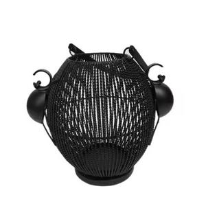 Cubierta de flores de metal Portavelas de vidrio Premium Diseño antiguo Soporte de vela de metal para interiores Tallado a mano en forma redonda Venta caliente - Product Image 4