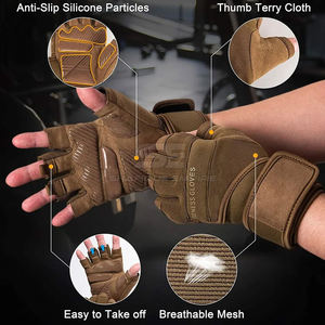 2025 Workout Sport Gym <b>Gloves</b> <b>Fingerless</b> Weightlifting <b>Gloves</b> Fitness Training <b>Gloves</b> Weighted - Product Image 6