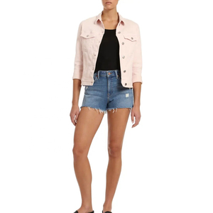 Chaqueta vaquera bordada con estampado Vintage de alta calidad para mujer, botón de estilo occidental transpirable para la fábrica de la temporada de invierno - Product Image 5