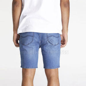 Pantalones Cortos de Mezclilla para Hombre, Diseño Personalizado, Último Estilo, 100% Algodón, Patrón Liso, Casual, Secado Rápido, Alta Calidad, Cierre de Botones, OEM - Product Image 3