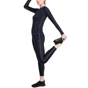 Ensemble de compression taille élastique grande taille pour femme - Léger, respirant, séchage rapide, ensemble 2 pièces personnalisable - Product Image 2