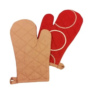 Joyeuses Pâques Lapin Abeille Imprimé Attrayant Meilleure Vente Grill Conventionnel Certifié GOTS 100% Moufles de Sécurité pour Four en Coton Biologique - Product Image 6