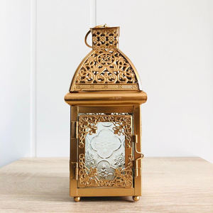 Nuevo mejor exportación calidad Vintage Metal hierro vela linterna vidrio transparente soporte colgante para decoración interior y exterior decorar - Product Image 3