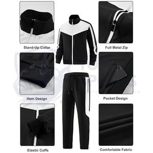 ชุดวอร์มแจ็คเก็ตและกางเกงซิป น้ำหนักเบา ราคาขายส่ง คุณภาพดี ใหม่ล่าสุด สำหรับทุกฤดูกาล สวมใส่สบายๆ - Product Image 5