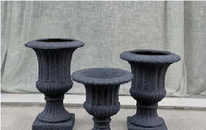 Vente directe d'usine, pots de fleurs en fibre de verre décoratifs modernes minimalistes en forme de vague Horti Club - écologiques, légers et durables - Product Image 3