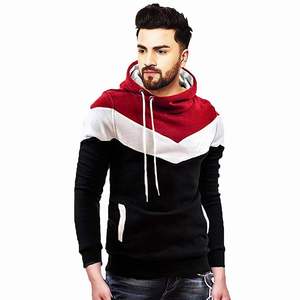 2023 <b>Men's</b> Casual Pullover Sweatshirts New Style Multi-Color Fleece <b>Hoodies</b> with Customizable Print Pattern <b>Work</b> Block <b>Hoodies</b> - Product Image 5