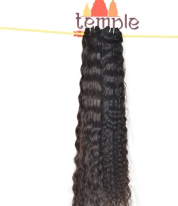 Brut 100% faisceau couleur naturelle femmes noires cuticule aligné machine vietnamienne double trame vague profonde tissage pas cher cheveux humains - Product Image 3