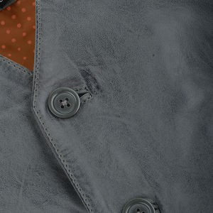 Gilet en cuir de moto léger de haute qualité pour hommes Logo personnalisé Gilet en cuir véritable véritable à vendre - Product Image 5