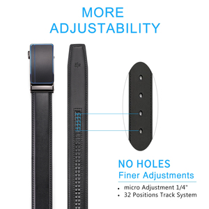 Cinturón Casual para Hombre - GENTS GARB Nuevo Estilo Moderno de Cuero con Hebilla de Aleación de Bloqueo Automático Duradero - Product Image 4