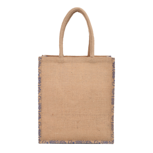 Sacs à provisions fourre-tout sacs à provisions en jute d'impression de mode avec poignée rembourrée tissée produit de haute qualité à bas prix - Product Image 4