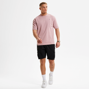 Vente en gros T-shirt surdimensionné de luxe 100% coton pour homme blanc uni personnalisé avec motif de lettres de haute qualité - Product Image 3