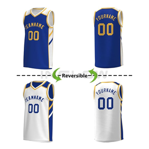 100% ropa de baloncesto de poliéster diseño personalizado baloncesto Jersey uniformes conjuntos equipo juvenil patrón sublimación - Product Image 3