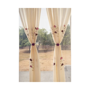 ผ้าม่านกันแสงสีน้ำเงินหรูหรา ขนาด 52x90 นิ้ว 260GSM พร้อมซิปเพื่อความเป็นส่วนตัว ผลิตจากผ้าฝ้ายรีไซเคิล สำหรับห้องนอนระดับพรีเมียม จำหน่ายส่งจำนวนมาก - Product Image 6