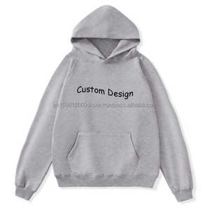 Nuevos Estilos Sudadera con Capucha de Invierno Personalizada de Gran Gramaje con Hombros Caídos, Forro Polar, Bordada, con Cuentas, Teñida Lisa, Estampado Puff, Talla XS - Product Image 3