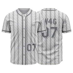 Maillots de baseball personnalisés, impression 3D patchwork, tissu personnalisé polyester/coton, respirant, anti-humidité - Product Image 6