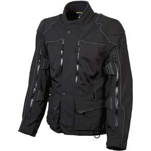Chaqueta de Motociclismo Resistente, Impermeable, de Textil Cardura Negra para Motocross - Product Image 6