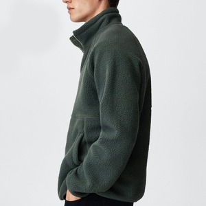 Wholesale Custom <b>Men</b> <b>Half</b> <b>Zip</b> Pullover Kangaroo Pocket Digital Vintage Eco-Friendly Polar Fleece <b>Sweatshirt</b> Winter Jacket - Product Image 4