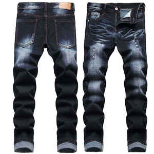 Pantalones Vaqueros de Mezclilla Personalizados para Hombre, 100% Alta Calidad, Invierno, Corte Recto, Secado Rápido, Resistentes al Viento, Servicio OEM - Product Image 4