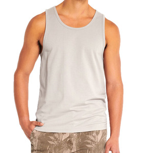 Camiseta sin mangas para hombre de talla grande más vendida, camiseta transpirable en blanco deportiva informal acanalada O-Beck, ropa de gimnasio, camiseta sin mangas para Fitness a la mejor venta - Product Image 6