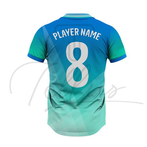 Ensemble de maillots de football, uniforme de football personnalisé imprimé, 100% polyester, antibactérien, extensible, maillot de football de club - Product Image 4