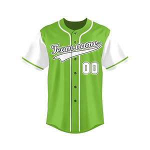 Classic <b>Athletic</b> Cut Short Sleeve Baseball Jersey Lightweight Breathable Mesh Four-Way Stretch Moisture-Wicking Eco-Friendly - Product Image 2