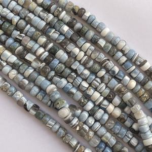 สายลูกปัดหินโอปอลสีฟ้าธรรมชาติ6มม. 8มม. 10มม. - Product Image 3