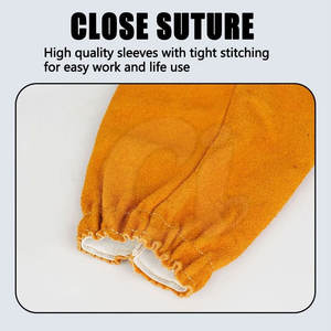 Manchons de soudage de haute qualité les plus vendus Manchons de soudage confortables Manchons de soudage en cuir réglables - Product Image 5