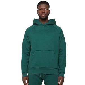 เสื้อมีฮู้ดผ้าฟลีซสำหรับผู้ชายเสื้อครอปที่ไหล่ปล่อย GSM 100% เรียบ600กำหนดเองได้ - Product Image 1