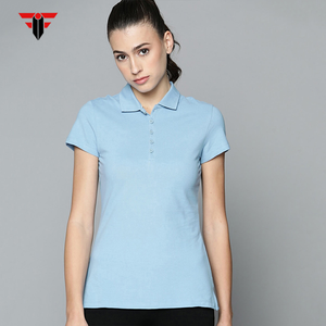 2025 mejor diseño hecho a medida para mujer para Polo Camiseta cómoda transpirable patrón sólido estilo Casual Venta caliente precio barato - Product Image 5
