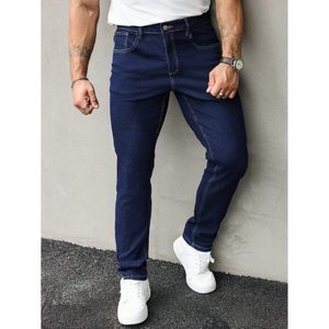 Jeans de Mezclilla Rectos de Cintura Alta, Estilo Vintage Retro Moderno, Corte Holgado para Hombre, Lavables y Transpirables, Tallas 26-40 - Product Image 1