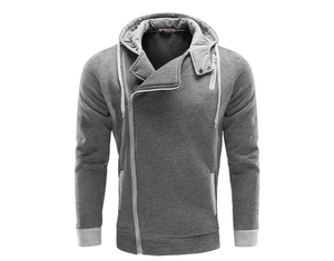 Zip up Thick <b>Hoodies</b> Solid Color Men Blank <b>Lightweight</b> <b>Hoodies</b> for Men - Product Image 5