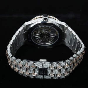 New Arrival Limited Edition Luxury Hip Hop Water Resistant <b>Watch</b> Brilliant Cut VVS Moissanite Diamond Glass Stainless Steel Band - Product Image 4