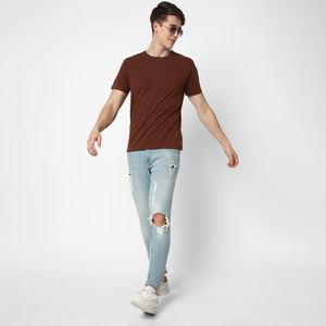 เสื้อยืดคอกลมลำลองฤดูร้อนปี 2025 ผ้าฝ้าย 100% เนื้อนุ่ม ระบายอากาศได้ดี สวมใส่สบาย เสื้อยืดเรียบง่าย - Product Image 2