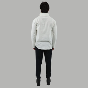 Chemise à manches longues pour homme Kurta Handloom, coton, respirant, motif uni, fermeture à double boutonnage - Product Image 6