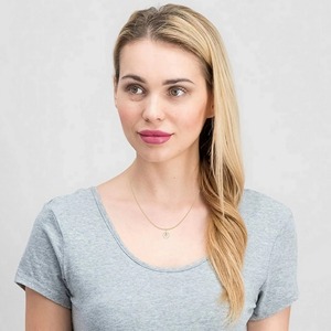 Elegante Colgante Redondo de Oro Sólido de 14k con Diamante Cultivado en Laboratorio con Certificación IGI VVS para Mujer, Joyería Fina Minimalista a Bajo Precio - Product Image 4