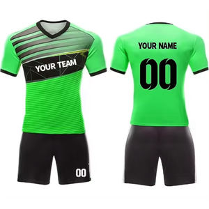 Conjunto de camisetas de fútbol de secado rápido personalizado, uniformes de fútbol unisex con tecnología de sublimación e impresión para jugadores de fútbol - Product Image 1