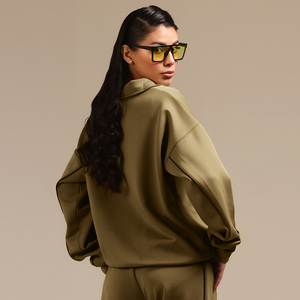 Chaqueta de Yoga con Cierre para Mujer, Ligera, Estilo Athleisure, para Entrenamiento o Descanso, Lista para Venta al Por Mayor, Marca Blanca - Product Image 3