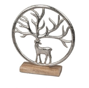 Encantadora estatua de pareja hecha de aluminio niquelado sobre base de mármol de mango decorativa L 24cm An 8,5 cm H 40cm - Product Image 4