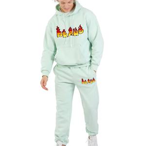 Conjunto Deportivo Unisex de Alta Calidad, Sudadera con Capucha Cálida de Invierno de Corte Regular y Pantalones Deportivos Anchos de Pierna, Ropa Deportiva Informal - Product Image 5