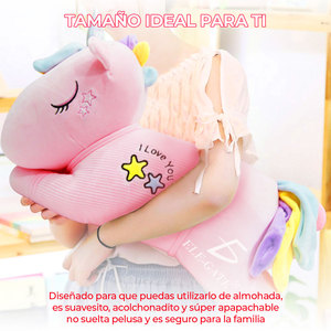 Unicornio de Peluche Arcoíris de 26 cm, Juguete Suave para Cuarto de Niños o Guardería - Product Image 6